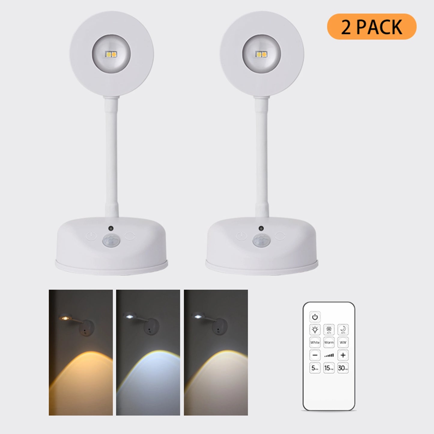 Cordless Art Picture Light | Motion Sensor Night Light for Wall & Cabinet(2 Pack)