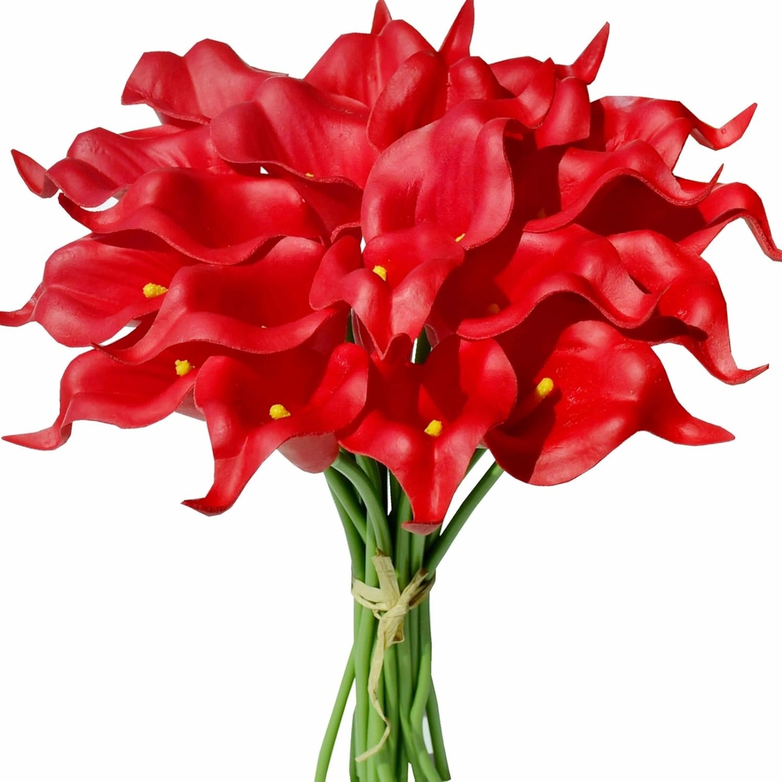 Red Calla Lilies Artificial Flowers 20pcs